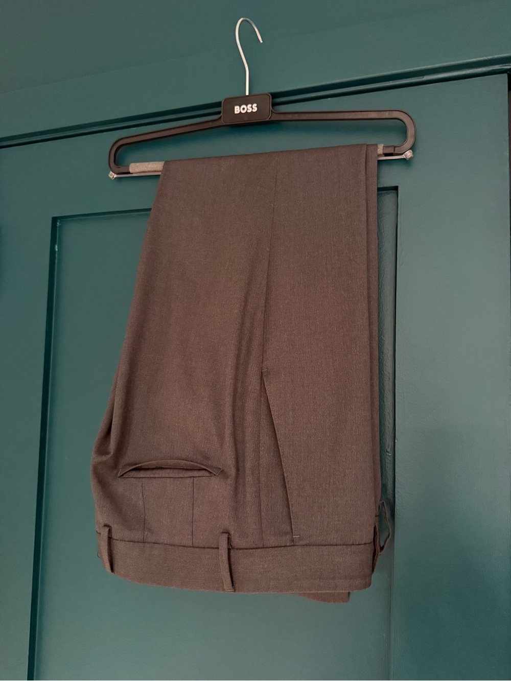 BOSS ONE Men's Charcoal Gray SUIT - Picture 8 of 12